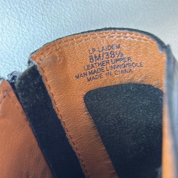 Lucky Brand Black Ankle Booties with Side Zipper - Picture 5 of 6